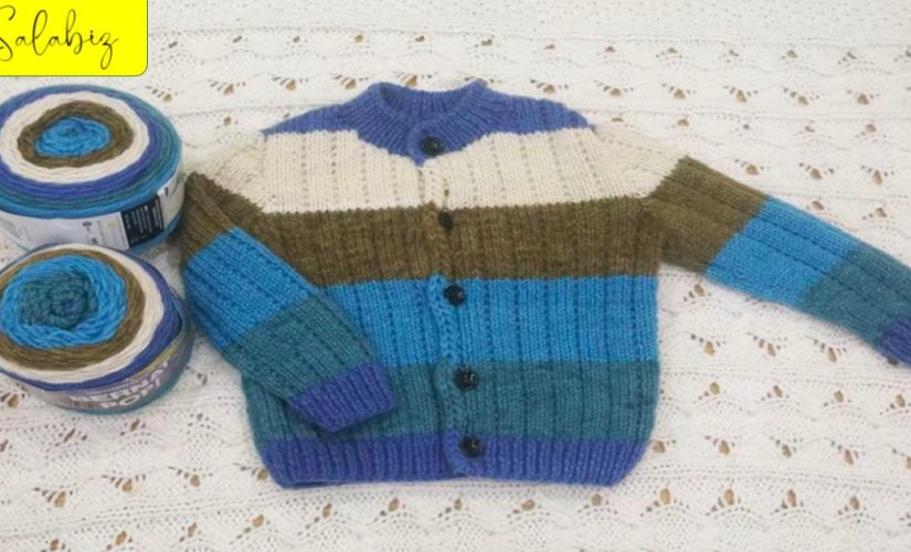 Gợi ý cách đan áo len cải màu kiểu mini robot cho bé trai